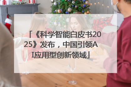 《科学智能白皮书2025》发布，中国引领AI应用型创新领域