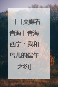 「央媒看青海」青海西宁：我和鸟儿的端午之约