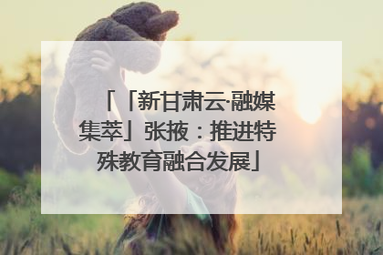 「新甘肃云·融媒集萃」张掖：推进特殊教育融合发展