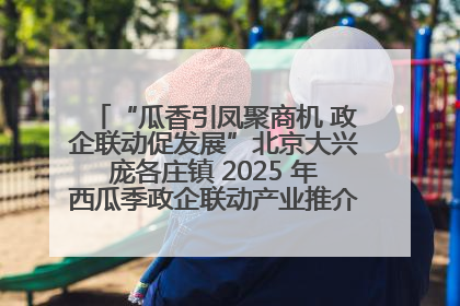 “瓜香引凤聚商机 政企联动促发展”北京大兴庞各庄镇 2025 年西瓜季政企联动产业推介活动圆满举行