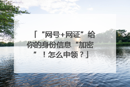 “网号+网证”给你的身份信息“加密”！怎么申领？