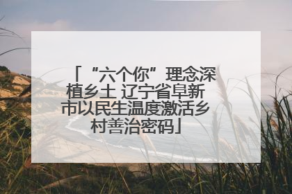 “六个你”理念深植乡土 辽宁省阜新市以民生温度激活乡村善治密码