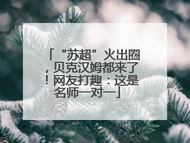 “苏超”火出圈，贝克汉姆都来了！网友打趣：这是名师一对一