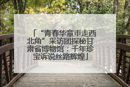 “青春华章重走西北角”采访团探秘甘肃省博物馆：千年珍宝诉说丝路辉煌