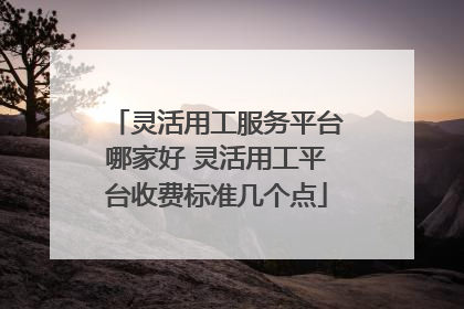 灵活用工服务平台哪家好 灵活用工平台收费标准几个点