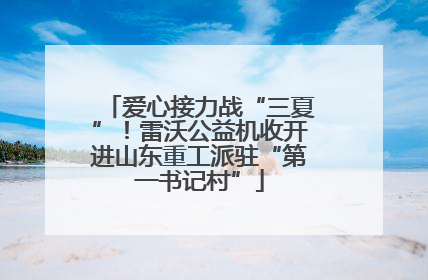 爱心接力战“三夏”！雷沃公益机收开进山东重工派驻“第一书记村”