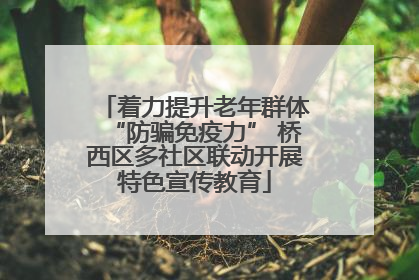 着力提升老年群体“防骗免疫力” 桥西区多社区联动开展特色宣传教育