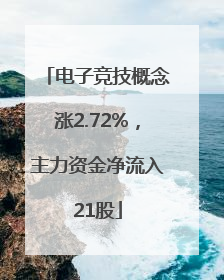 电子竞技概念涨2.72%，主力资金净流入21股