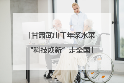 甘肃武山千年浆水菜“科技焕新”走全国