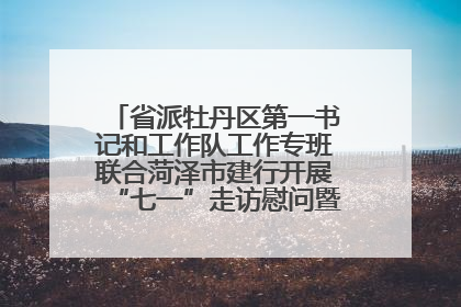 省派牡丹区第一书记和工作队工作专班联合菏泽市建行开展“七一”走访慰问暨红色教育活动
