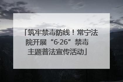 筑牢禁毒防线！常宁法院开展“6·26”禁毒主题普法宣传活动