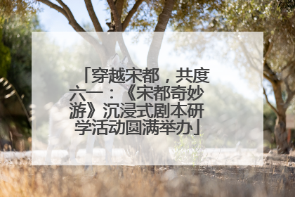 穿越宋都，共度六一：《宋都奇妙游》沉浸式剧本研学活动圆满举办