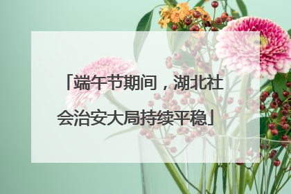 端午节期间，湖北社会治安大局持续平稳