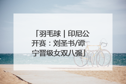 羽毛球｜印尼公开赛：刘圣书/谭宁晋级女双八强