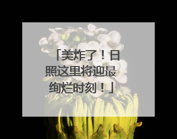 美炸了！日照这里将迎最绚烂时刻！