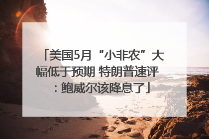 美国5月“小非农”大幅低于预期 特朗普速评：鲍威尔该降息了