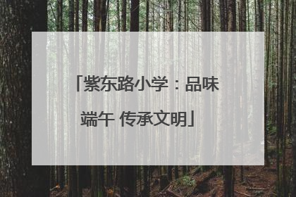 紫东路小学：品味端午 传承文明
