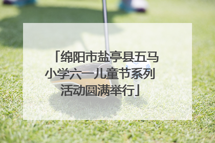 绵阳市盐亭县五马小学六一儿童节系列活动圆满举行