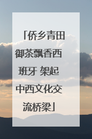 侨乡青田御茶飘香西班牙 架起中西文化交流桥梁