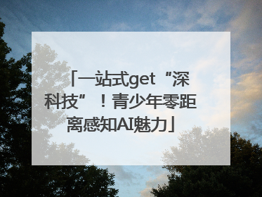 一站式get“深科技”！青少年零距离感知AI魅力