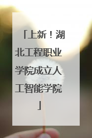 上新！湖北工程职业学院成立人工智能学院