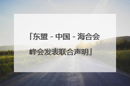 东盟－中国－海合会峰会发表联合声明
