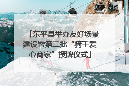 东平县举办友好场景建设暨第二批“骑手爱心商家”授牌仪式