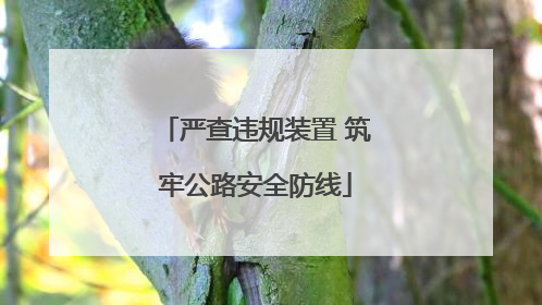 严查违规装置 筑牢公路安全防线