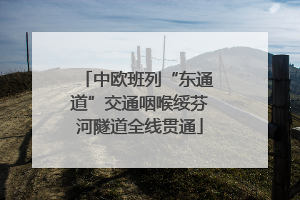中欧班列“东通道”交通咽喉绥芬河隧道全线贯通