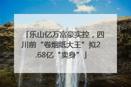 乐山亿万富豪实控，四川前“卷烟纸大王”拟2.68亿“卖身”