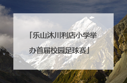 乐山沐川利店小学举办首届校园足球赛
