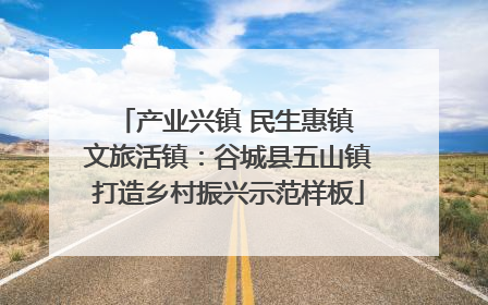 产业兴镇 民生惠镇 文旅活镇：谷城县五山镇打造乡村振兴示范样板