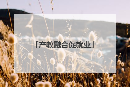 产教融合促就业