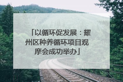 以循环促发展：耀州区种养循环项目观摩会成功举办