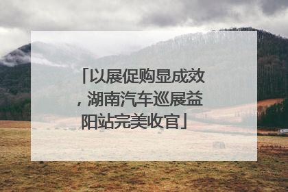 以展促购显成效，湖南汽车巡展益阳站完美收官