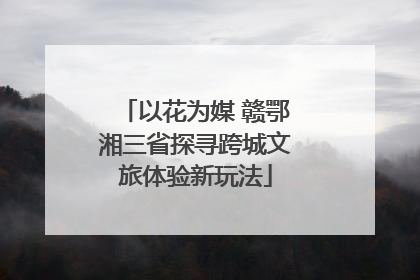 以花为媒 赣鄂湘三省探寻跨城文旅体验新玩法