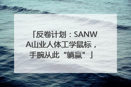 反卷计划：SANWA山业人体工学鼠标，手腕从此“躺赢”