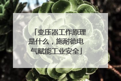 变压器工作原理是什么，施耐德电气赋能工业安全