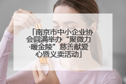 南京市中小企业协会圆满举办“聚微力·暖金陵”慈善献爱心暨义卖活动