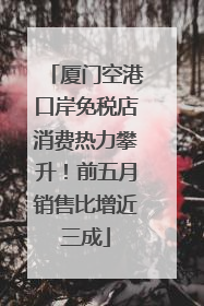 厦门空港口岸免税店消费热力攀升！前五月销售比增近三成