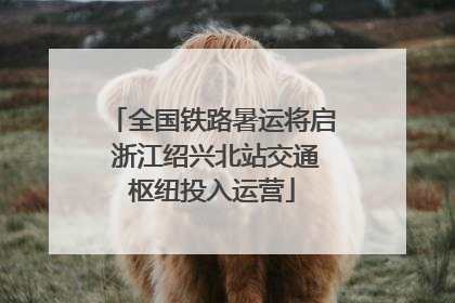 全国铁路暑运将启 浙江绍兴北站交通枢纽投入运营