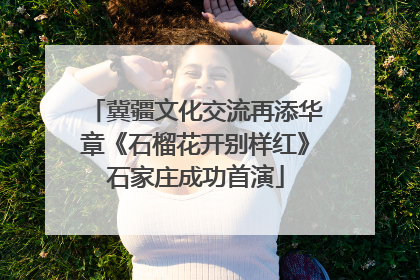 冀疆文化交流再添华章《石榴花开别样红》石家庄成功首演