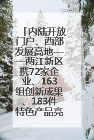 内陆开放门户、西部发展高地——两江新区携72家企业、163组创新成果、183件特色产品亮相西洽会