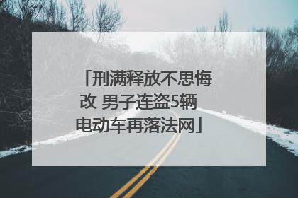 刑满释放不思悔改 男子连盗5辆电动车再落法网