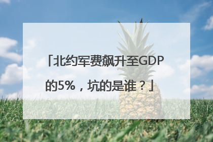 北约军费飙升至GDP的5%，坑的是谁？