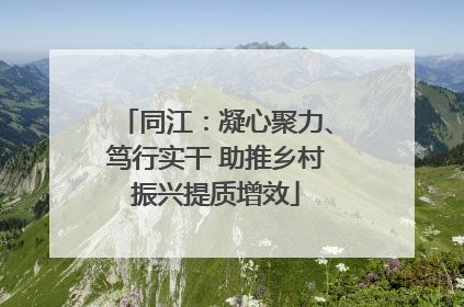 同江：凝心聚力、笃行实干 助推乡村振兴提质增效