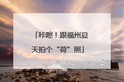 咔嚓！跟福州夏天拍个“荷”照