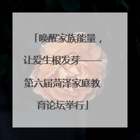 唤醒家族能量，让爱生根发芽——第六届菏泽家庭教育论坛举行