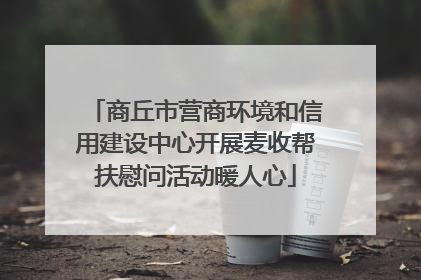 商丘市营商环境和信用建设中心开展麦收帮扶慰问活动暖人心