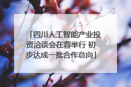 四川人工智能产业投资洽谈会在蓉举行 初步达成一批合作意向